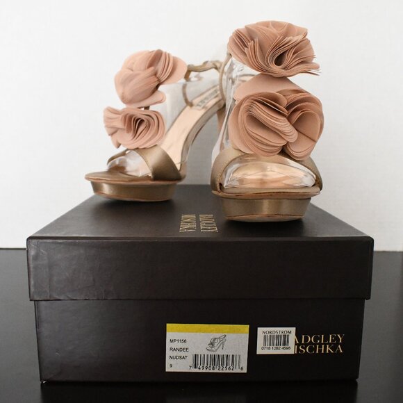 Gorgeous Badgley Mishka platform heels with flower detail; Women's Size 9 (US) - Picture 6 of 9